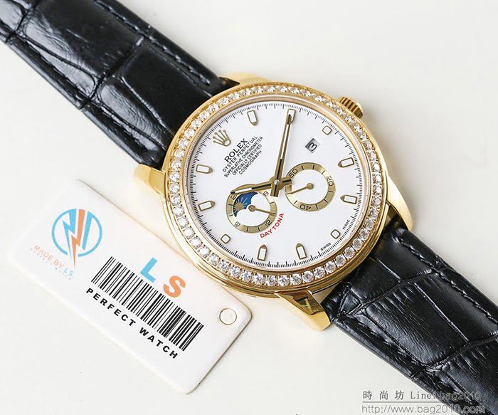 ROLEX勞力士 迪通拿 新系列 最新 原裝日本進口機械機芯 九字位二十四小時顯示 男士腕表  wssb4512